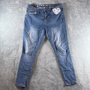 S.O.N.G. Curvy High Rise Skinny Ankle Grazer Jeans Blue Size 17/33 Medium Wash